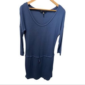 VICTORIA'S SECRET BLUE SOFT STRETCHY LOUNGEWEAR DRAWSTRING WAIST DRESS